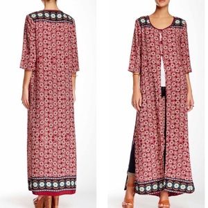 Romeo and Juliet couture long button flower kimono